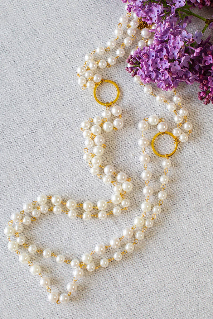 Double Strand Pearl Necklace