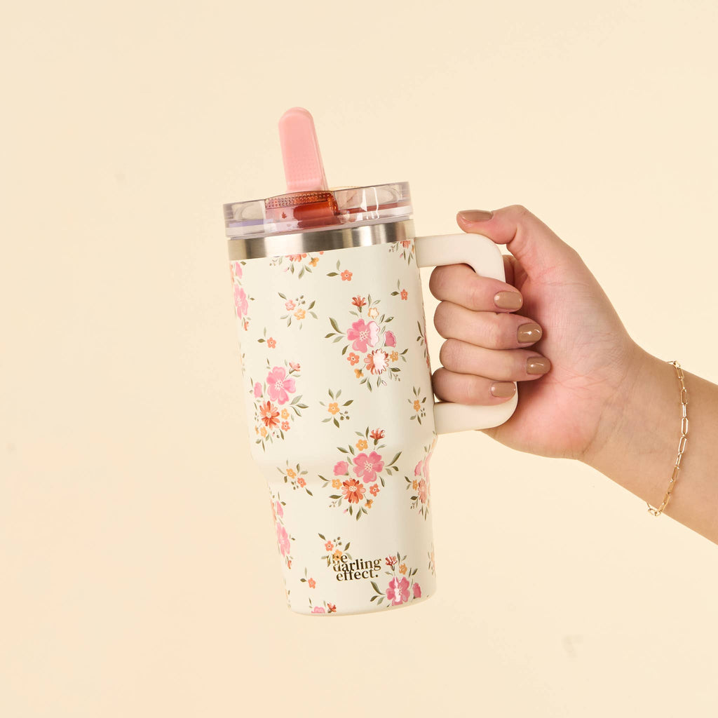 20 oz Lifestyle Flip Straw Tumbler-Endless Daydream Cream