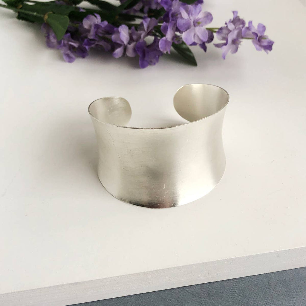 Concave Cuff - Silver Bracelet