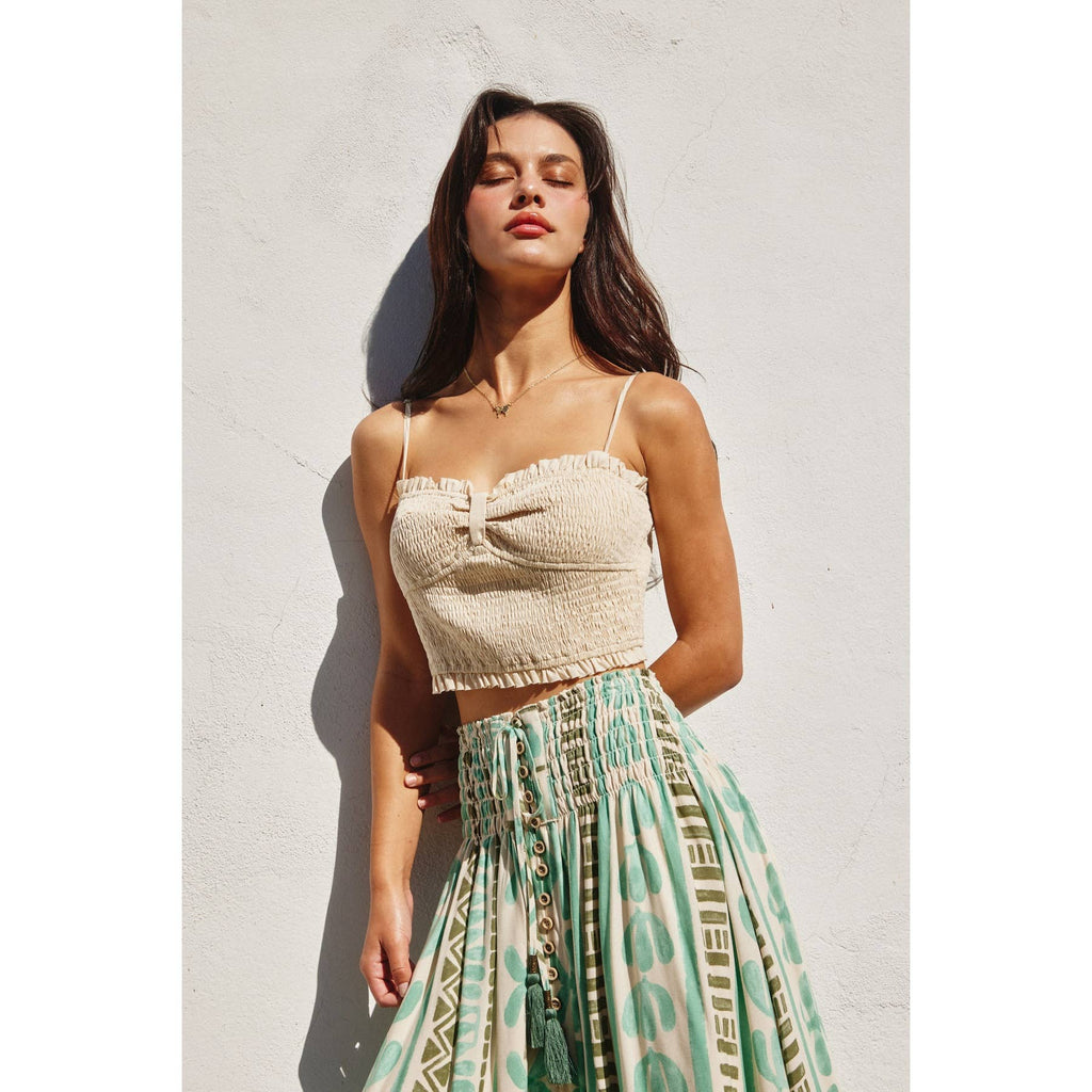 My Little Smocked Sweetheart Crop Top