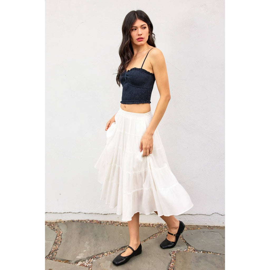 My Little Smocked Sweetheart Crop Top