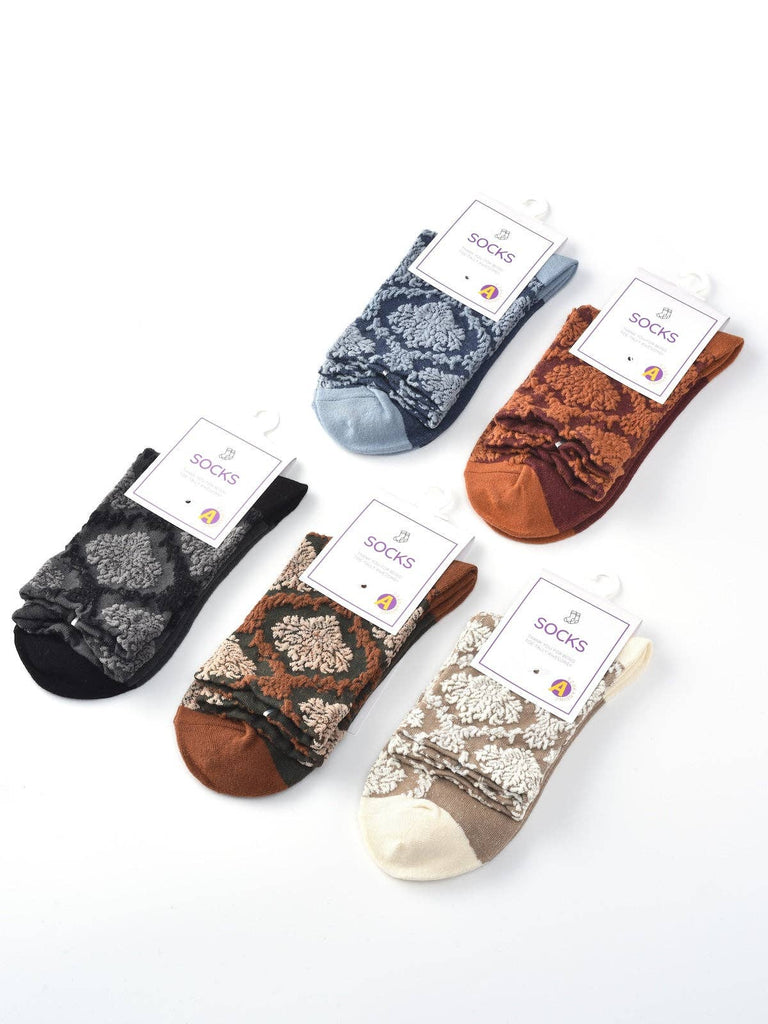 Rufia – Capsule Textured Jacquard Crew Socks