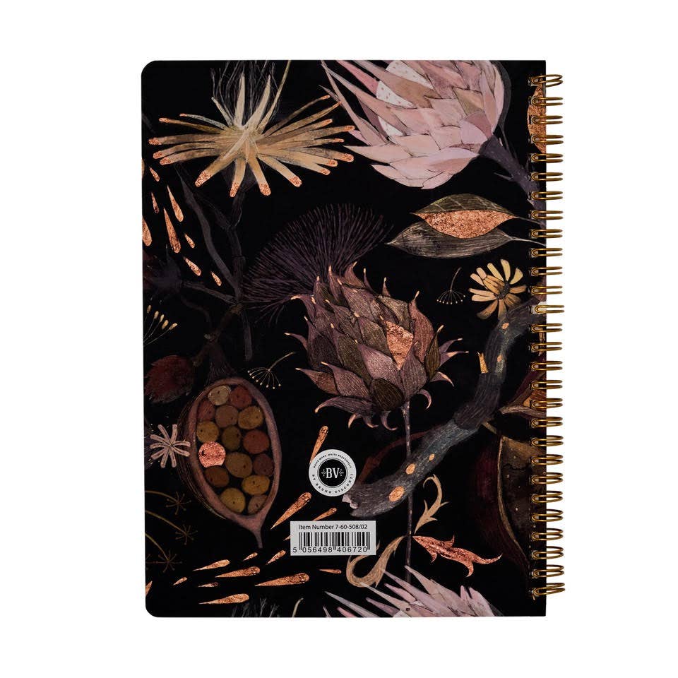 Spiral Notebook Night Flowers