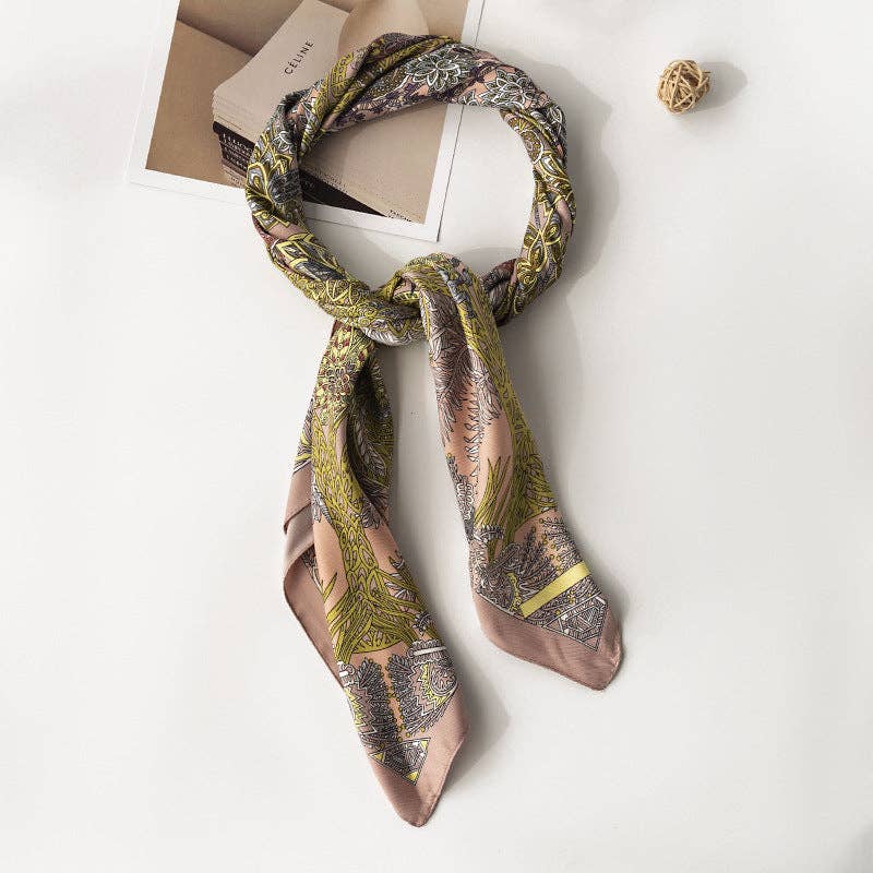 Scarvii -  Botanical Floral Square Scarf