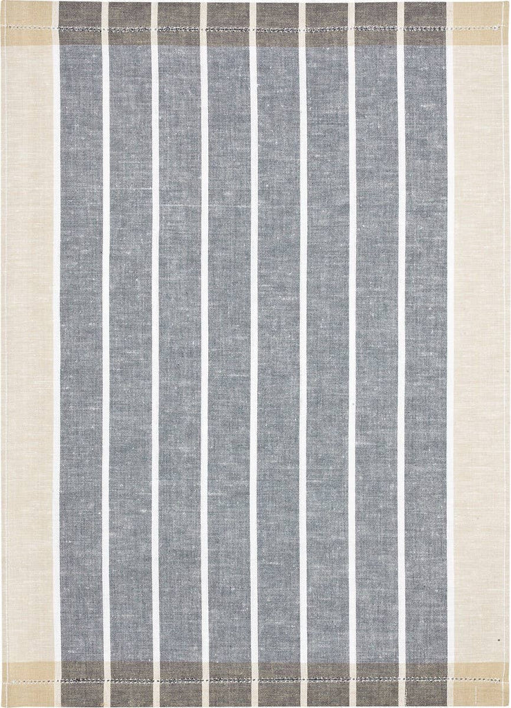 Anthracite Cottage stripes- Linen/Cotton tea towels