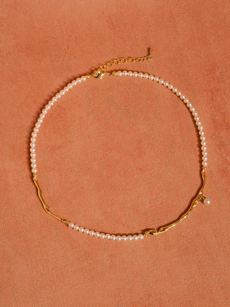 Maylis 18K Gold Classic Pearl Necklace