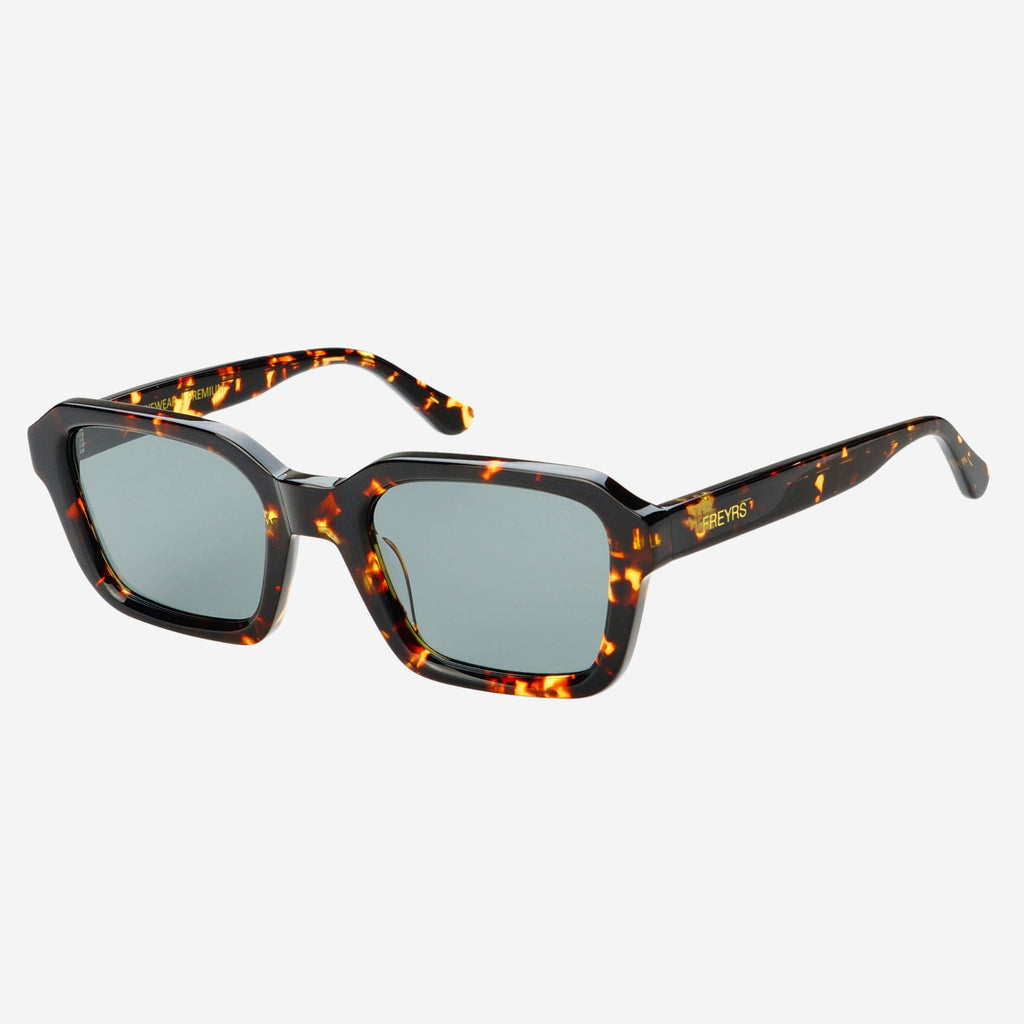Hudson Acetate Unisex Rectangular Sunglasses: Tortoise