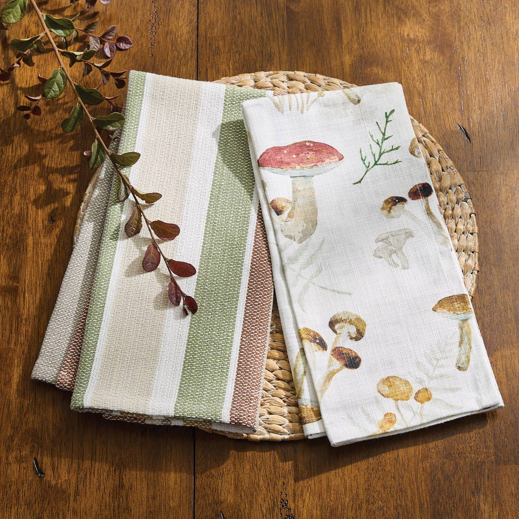 Wild Mushrooms Dishtowel