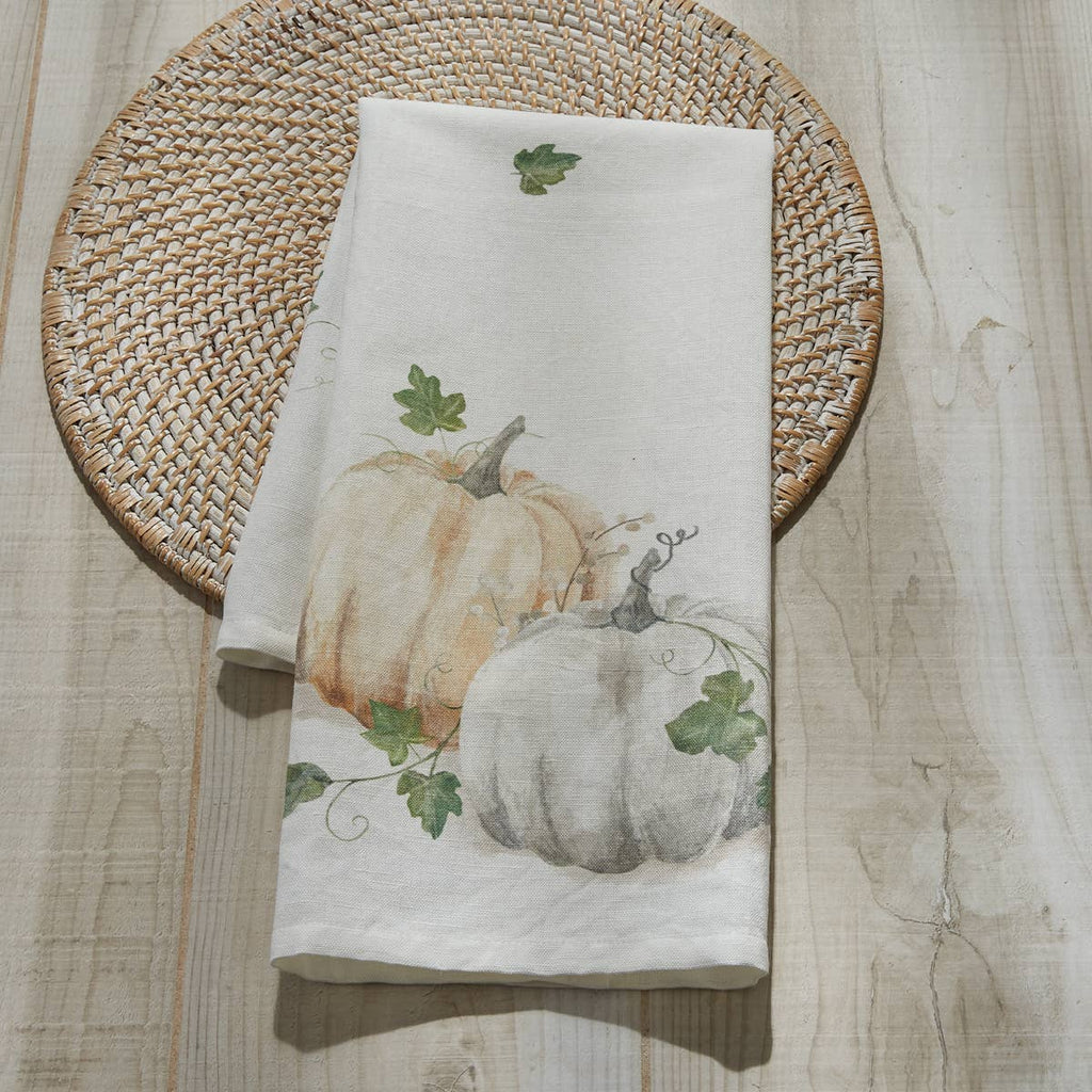 Water Color Pumpkin Towel