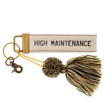 Canvas Tassel Key Chain