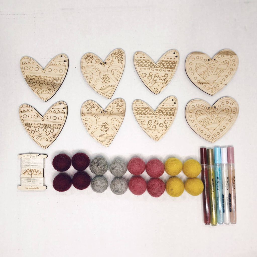 DIY Craft Kit - Heart Garland