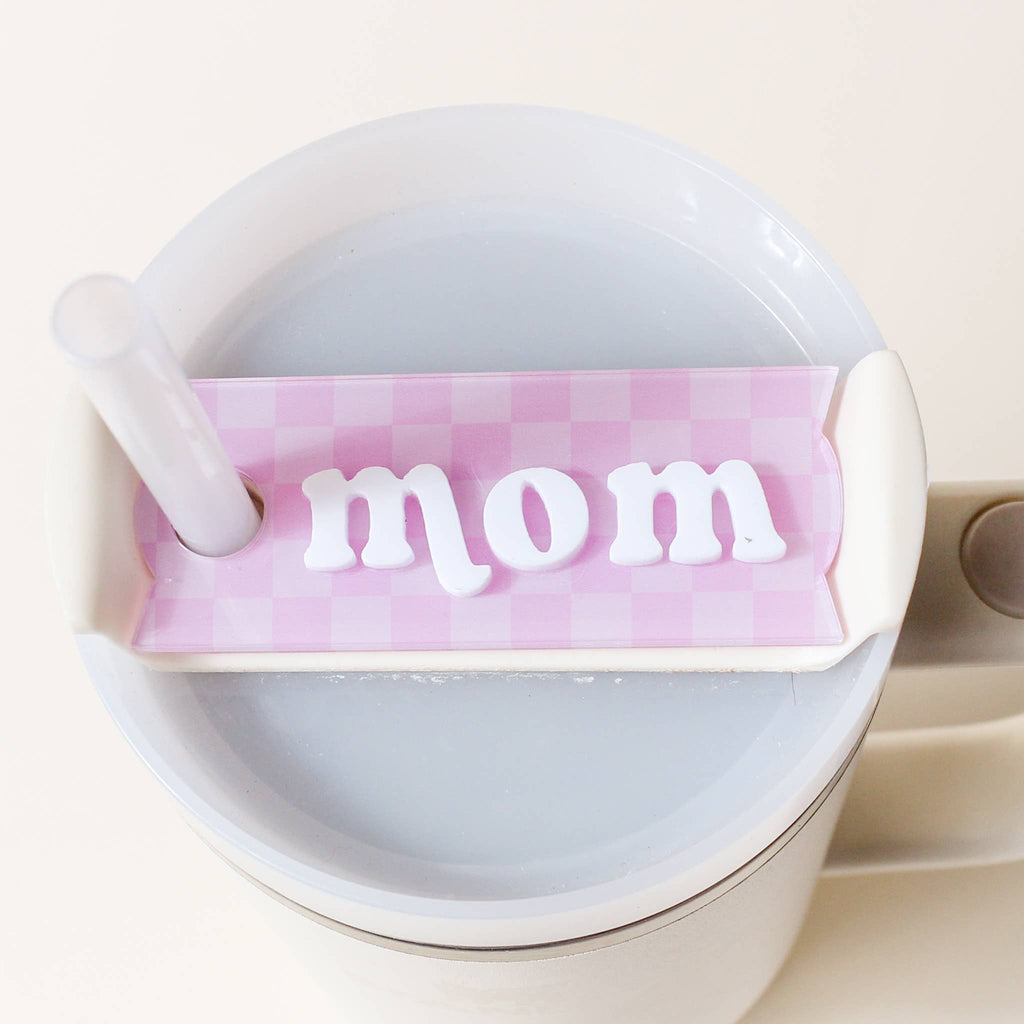 Tumbler Lid Tag-Mom