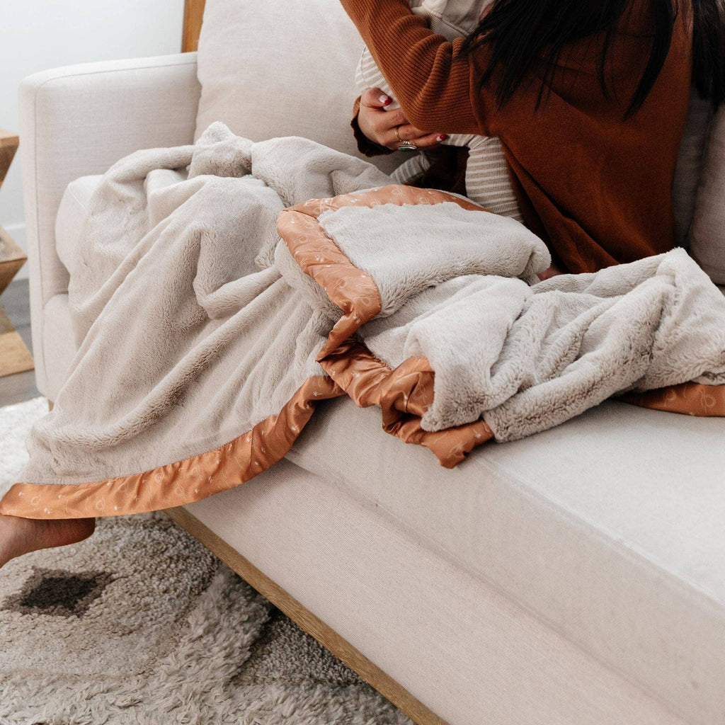 SATIN BORDER RECEIVING BLANKETS