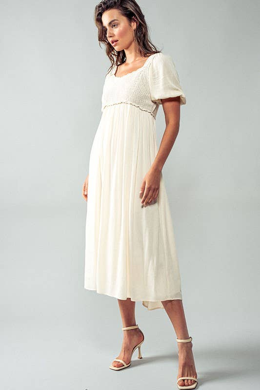 TIMELESS ROMANTIC MIDI DRESS