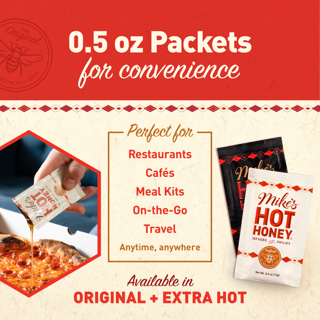 Mike’s Hot Honey | Original | Squeeze Packets | 100 – Hallstrom Home
