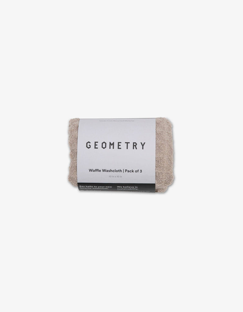 Taupe Waffle Washcloth Set