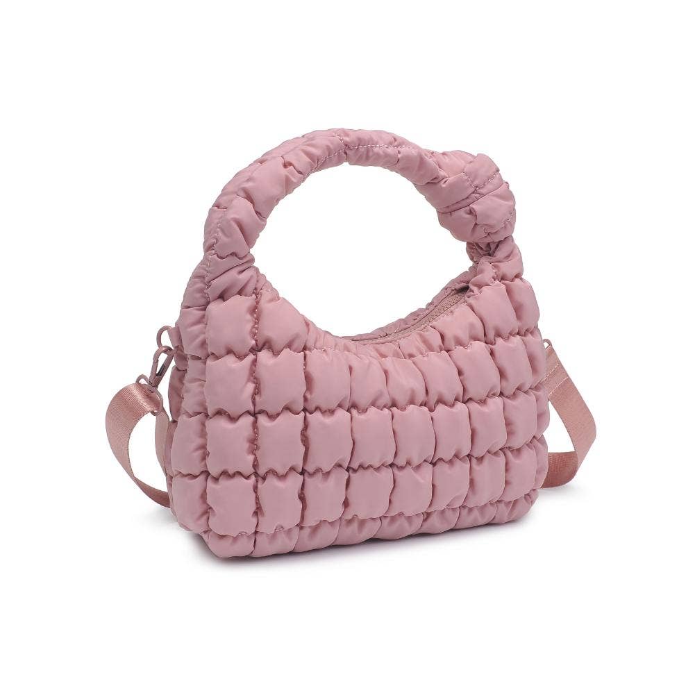 Radiance Quilted Nylon Crossbody: Pistachio