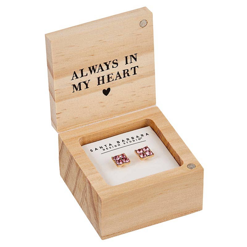 Treasure Box Earrings - Love