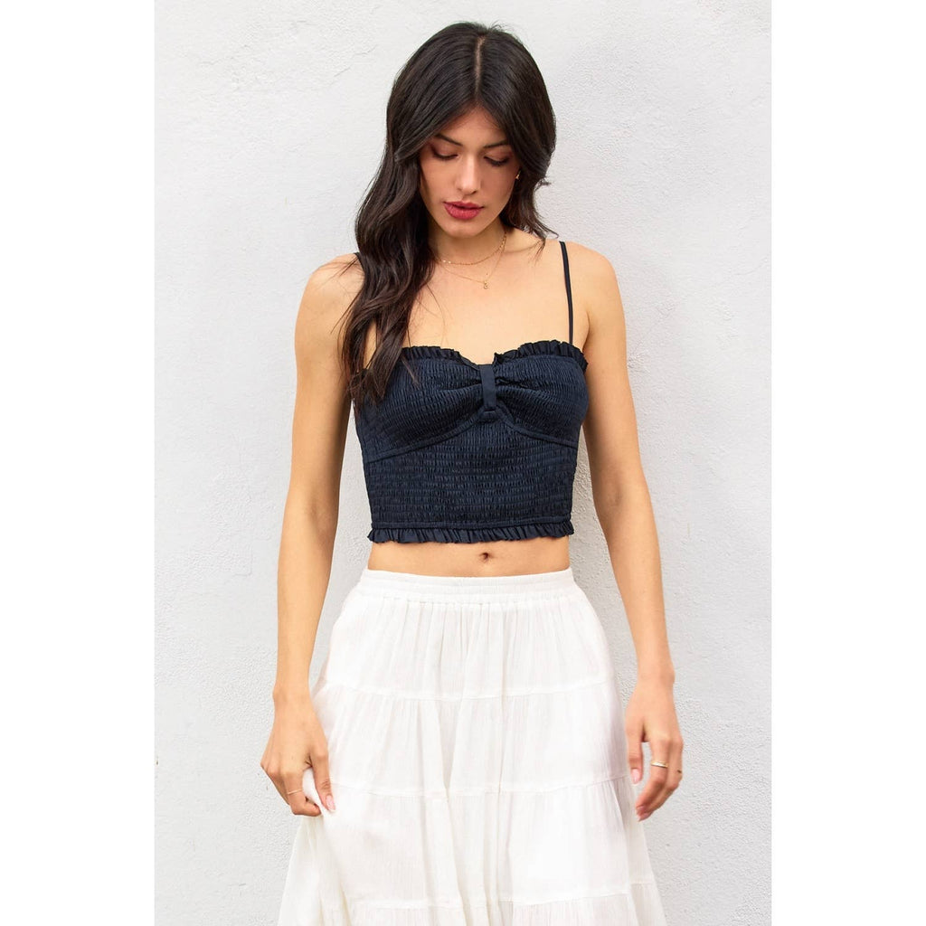 My Little Smocked Sweetheart Crop Top