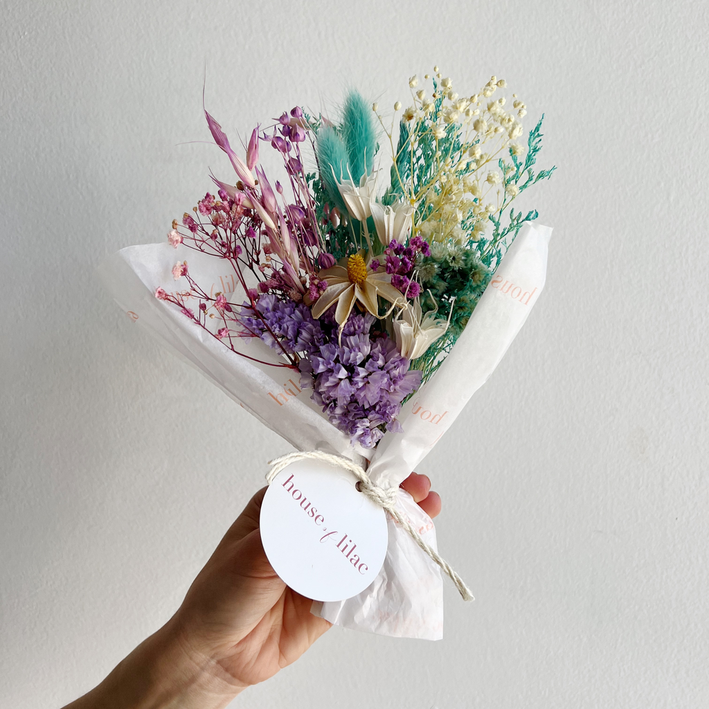 Whimsical Dried Flower Mini Bouquet