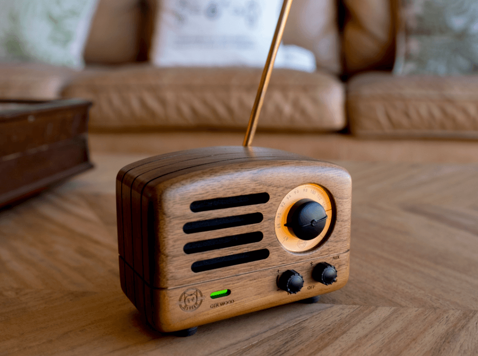 MUZEN OTR Wood and Utopia Retro Portable FM Radio Bluetooth