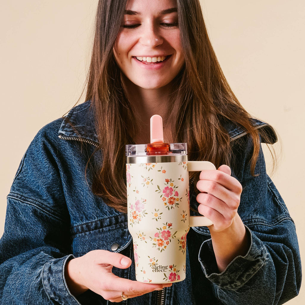 20 oz Lifestyle Flip Straw Tumbler-Endless Daydream Cream