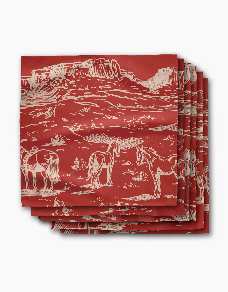 Western Scene Dinner Napkins