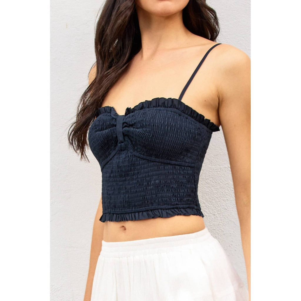 My Little Smocked Sweetheart Crop Top