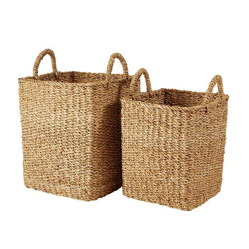 Seagrass Basket Set - Plant Tub with Handles