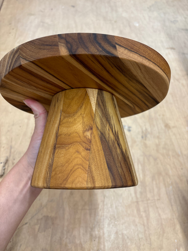 Wood Cake Stand Small