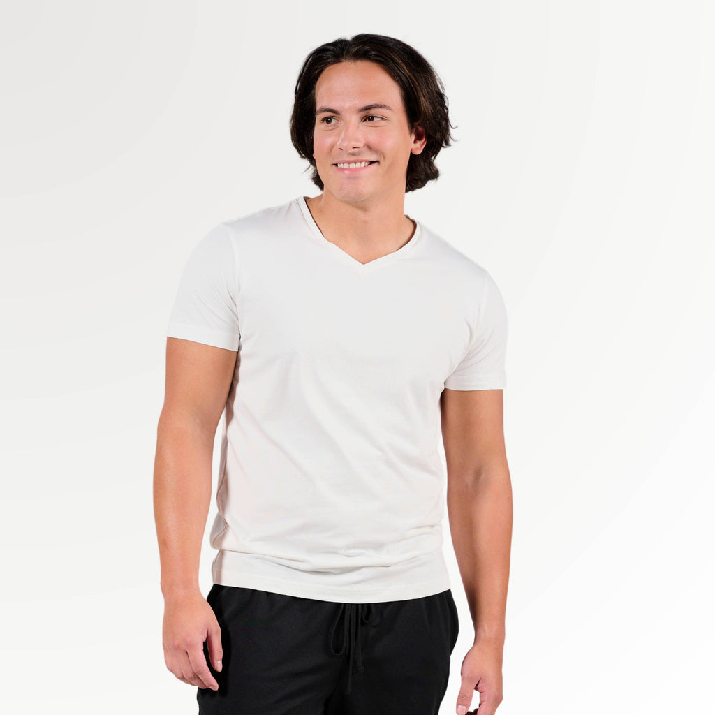 Men's Faceplant Bamboo Basic V Neck tee