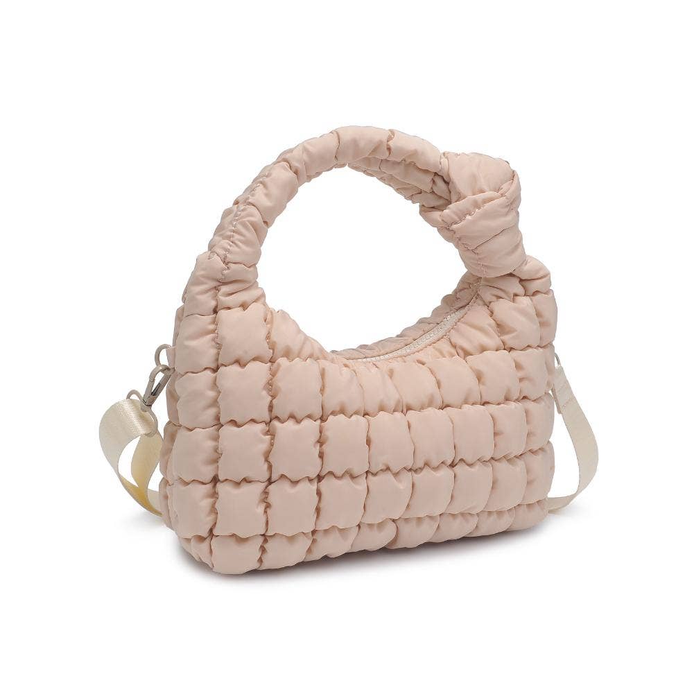 Radiance Quilted Nylon Crossbody: Pistachio