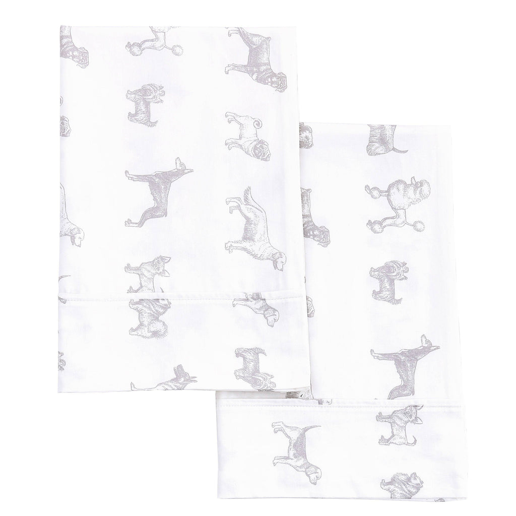 Dogs Printed Cotton Sheet Set