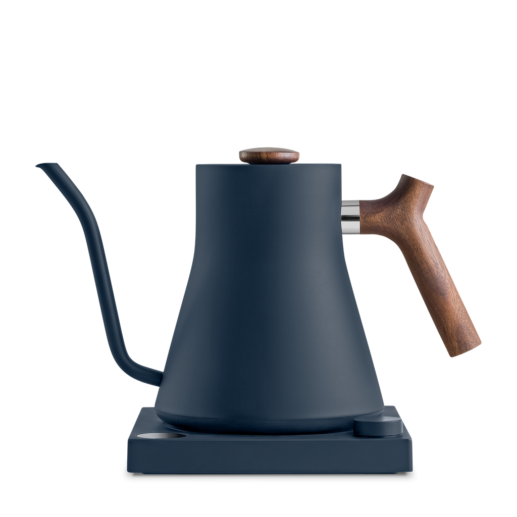 Stagg EKG Electric Kettle Blue w/ dark wood handle