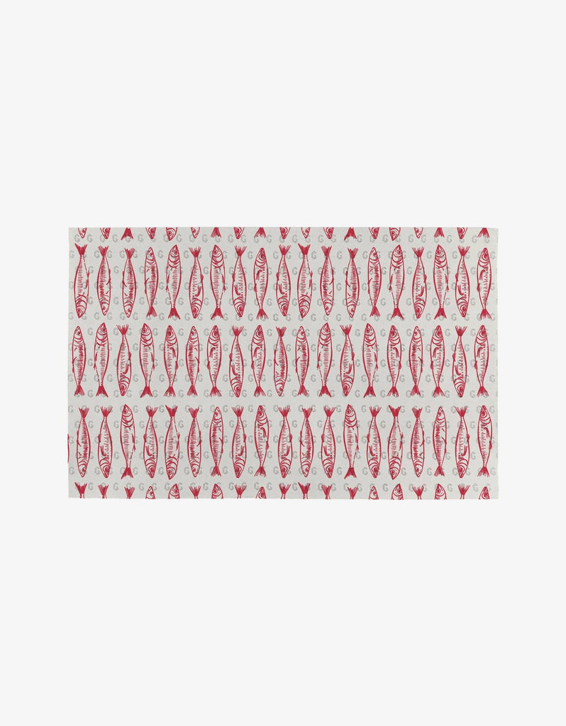 Sardine Check Red Not Paper Towel