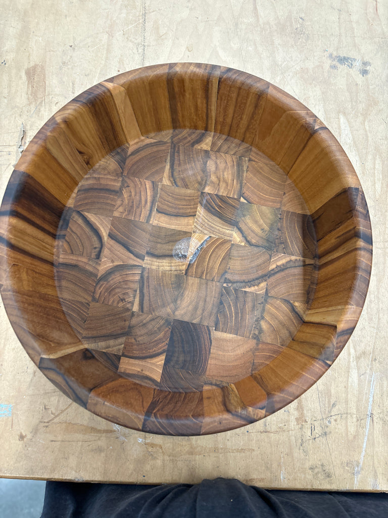 Wood Bold Salad Bowl Medium