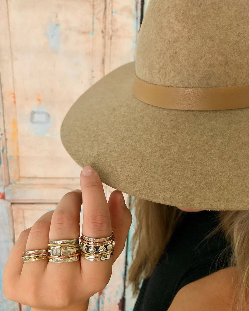 Wave Sterling Silver Spinner Ring