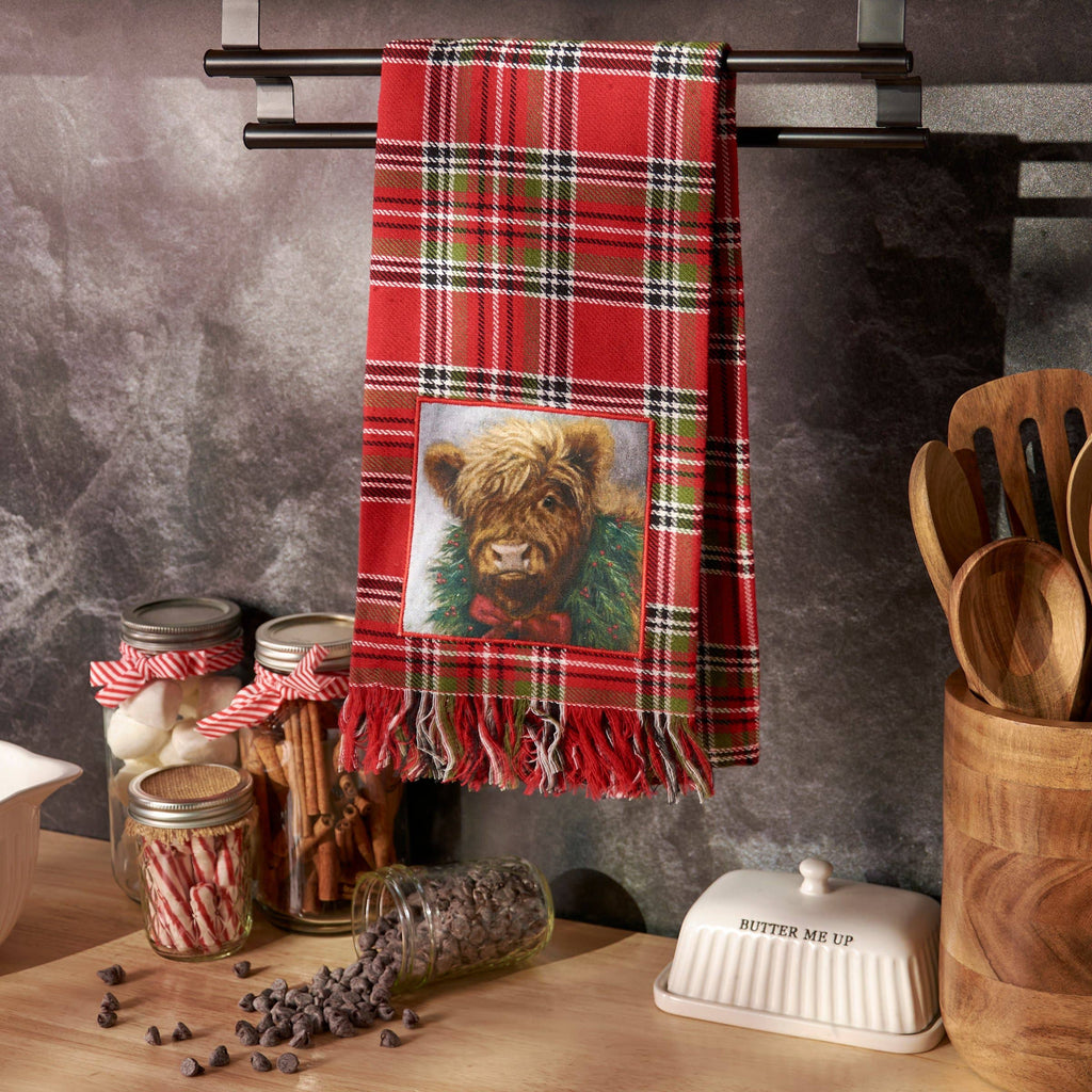 Christmas Highland Kitchen Towel