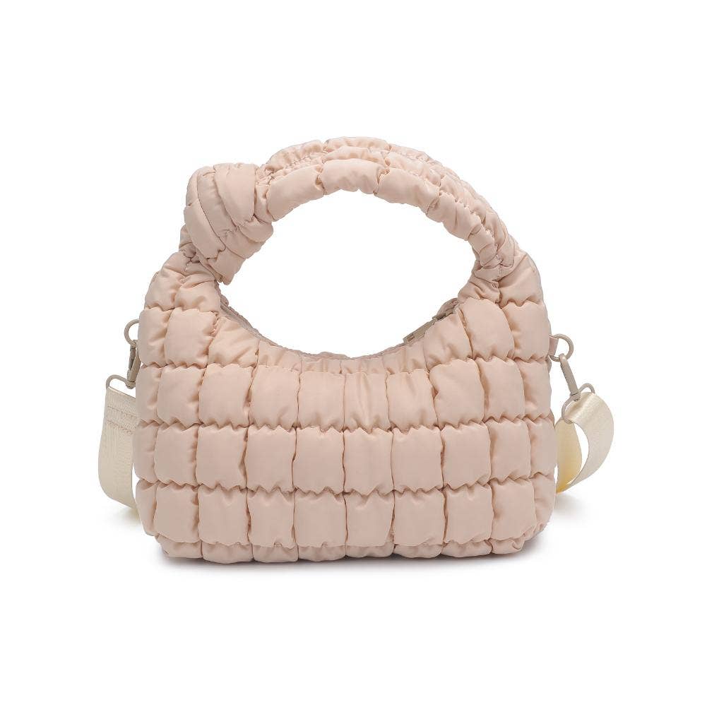 Radiance Quilted Nylon Crossbody: Pistachio