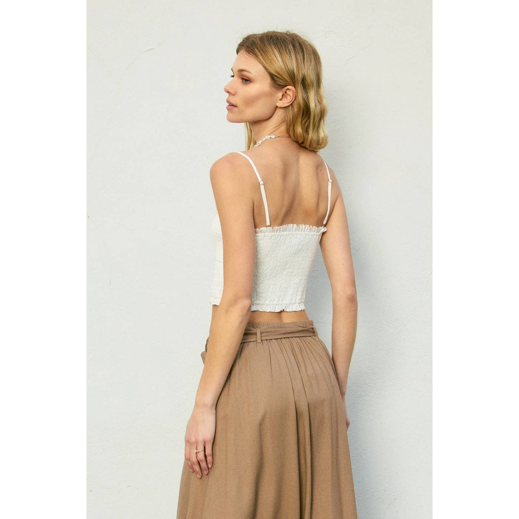 My Little Smocked Sweetheart Crop Top