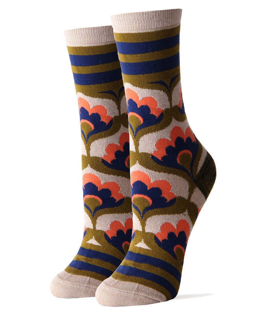 Figueroa St | Women's Premium Bamboo Crew Dress Socks