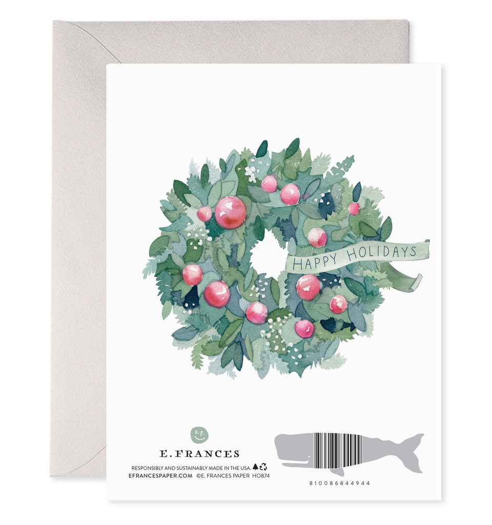 Comfort and Joy Wreath | Boxed Set of 6 Holiday Cards