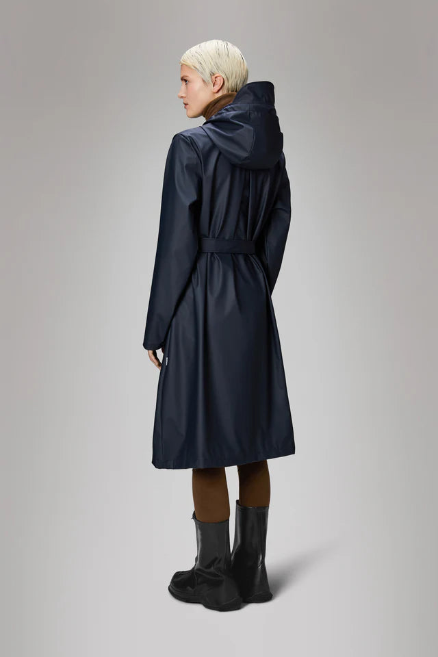 A-Line Longer W Jacket Navy Rains