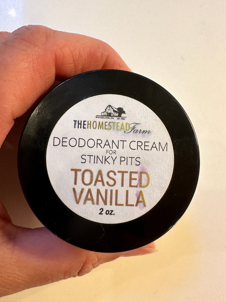 Toasted Vanilla Deodorant Cream For Sensitive Pits The Homestead Farm