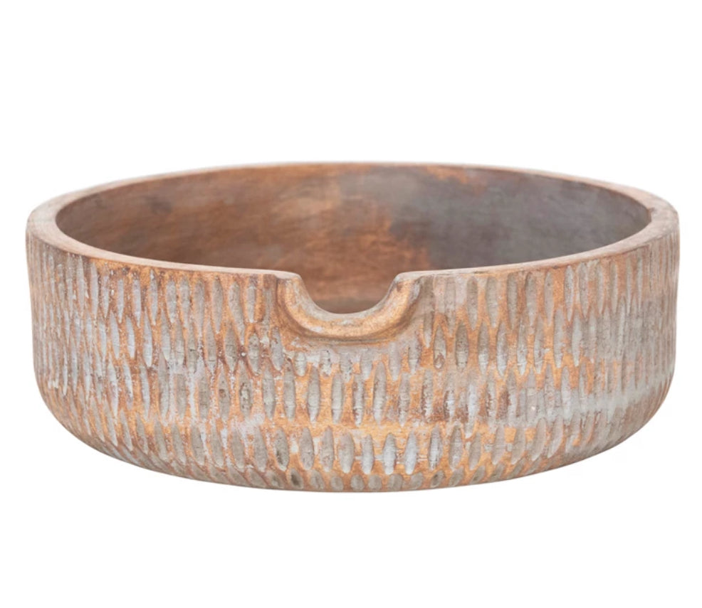 Wood Bowl with spout