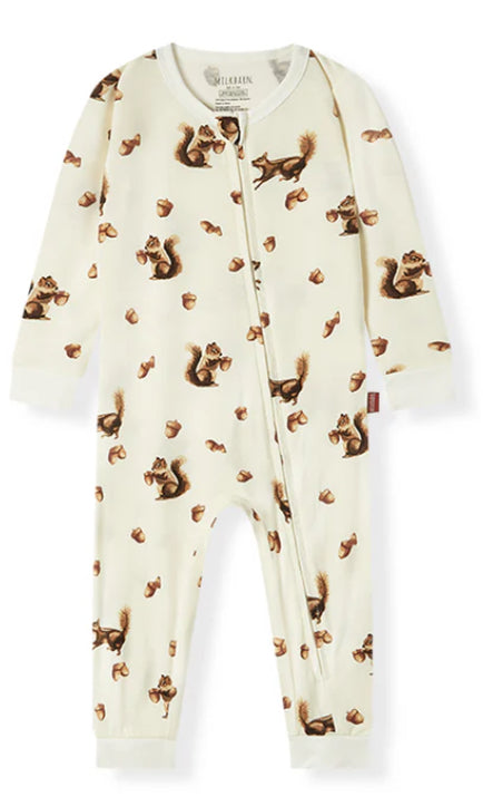 Chipmunk Luxe Stretch Zipper Pajama