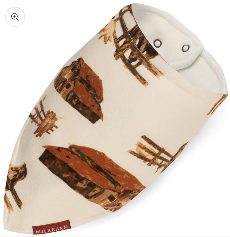 Homestead Organic Cotton Three-Layer Kerchief Bib