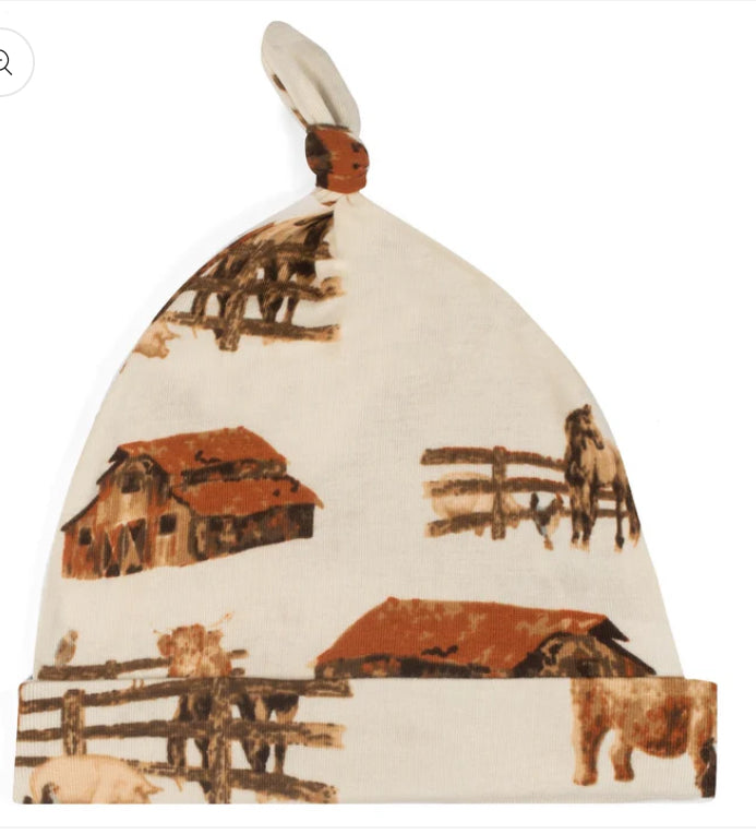 Homestead Organic Cotton Knotted Beanie Hat