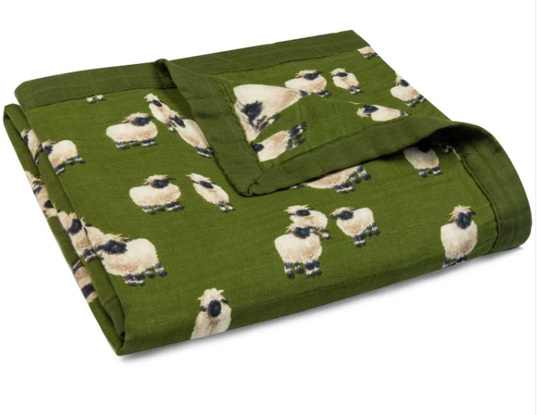 Valais Sheep Big Lovey Three-Layer Muslin Blanket