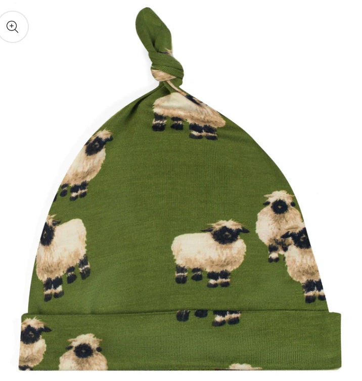 Valais Sheep Bamboo Knotted Beanie Hat